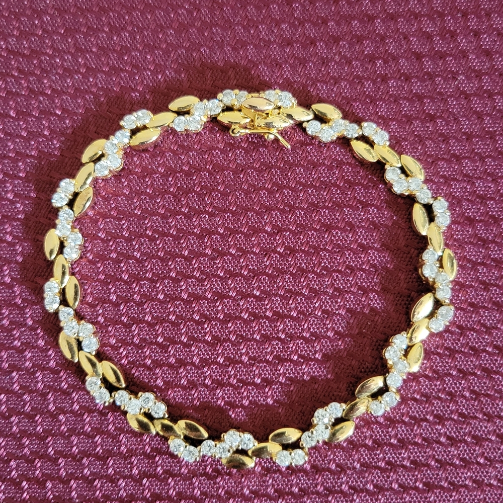 Gold Plated Over 925 Silver Women's Bracelet